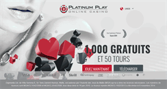 Desktop Screenshot of fr.platinumplay.com