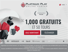 Tablet Screenshot of fr.platinumplay.com